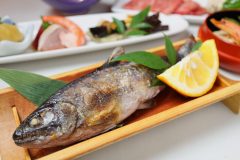 川魚の塩焼き